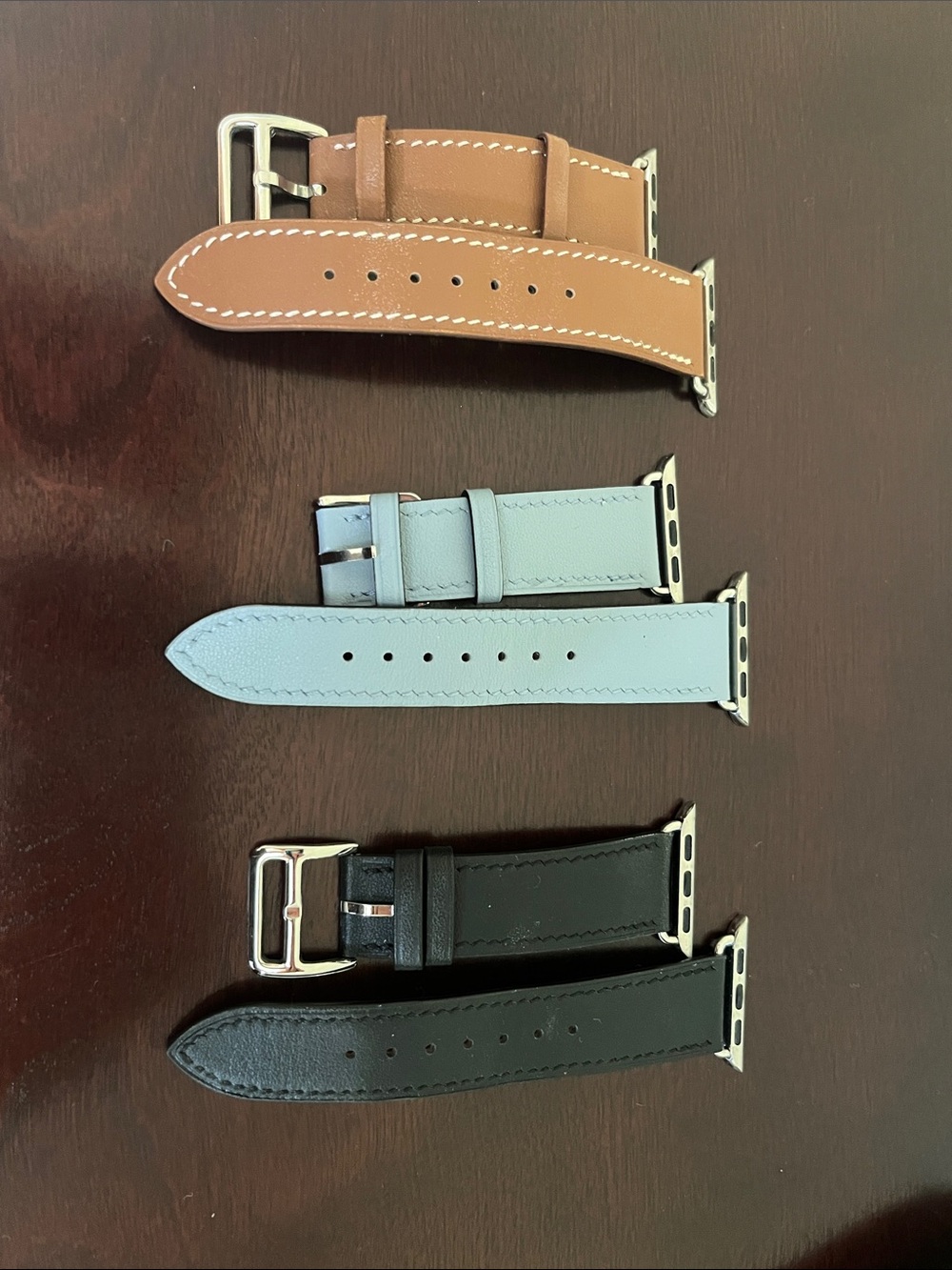 3 Leather Apple Watch Bands 38-42mm